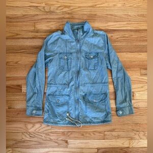 Before You Chambray Utility Style Jacket M